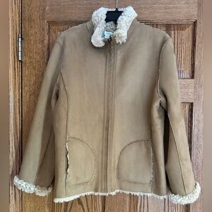 Coldwater Creek Faux Suede and Jacket. Reversible. Women’s Size Medium.